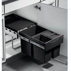 Comparateur de prix : Collecteur de déchets Hailo 3642731 Raumspar-Tandem 2x 8,5 +18 L noir