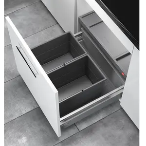 Poubelle de cuisine encastrable AS Allegro S220 2x14L Hailo pas cher