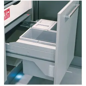 Comparateur de prix : Hailo Poubelle de cuisine tri sélectif 3 bacs encastrable 40L (20+10+1...