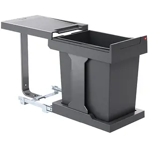 Comparateur de prix : HAILO Poubelle de cuisine coulissante encastrable sous évier 20L Solo ...