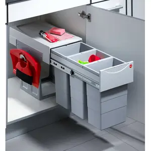 Comparateur de prix : Hailo Terzett Poubelle 3x10 litres Collecteur de déchets 3666-83