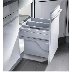 Comparateur de prix : HAILO Poubelle de cuisine tri sélectif 2 bacs encastrable 40L (19+19) ...