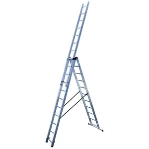 Comparateur de prix : Hailo Echelle transformable 2 plans à base rapportee - 3x11 echelons 7.5m