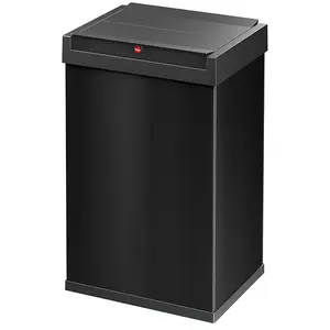 Comparateur de prix : Poubelle de cuisine grand volume 35L Hailo Big-Box Swing l Coloris - Noir