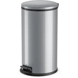 Hailo Poubelle à pédale Pure Taille XL 44 L Argenté 0545-020Vendu paramazon