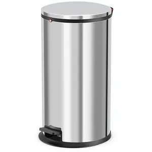 Hailo Poubelle à pédale Pure Taille L 25 L Acier inoxydable 0530-010 pas cher