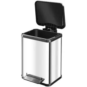 Comparateur de prix : Hailo Poubelle à pédale Oko Uno Plus Taille M 17 L Acier inox 0619-200