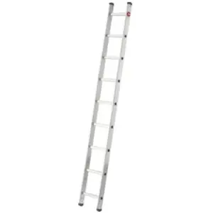 Comparateur de prix : HAILO Echelle simple 9 échelons 3m50 en aluminium professionnelle Prof...