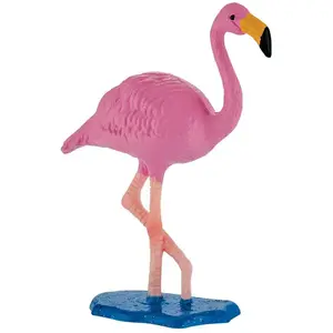 Figurine - Bullyland - Animal - Flamant Rose - 63716 pas cher