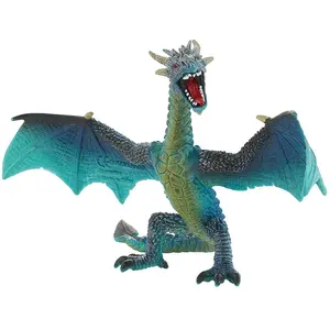 Bullyland Fantasy figurine Dragon volant (turquoise) 16 cm pas cher