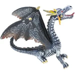 Bullyland Figurine Dragon : Noir Et Argent pas cher