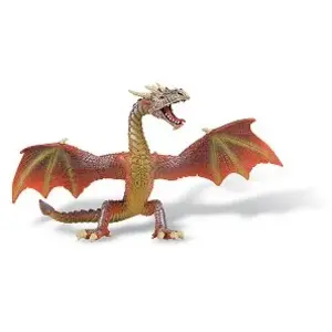 Figurine Dragon en plastique - BULLYLAND - Rouge - Pour Enfant - 18x10cm pas cher