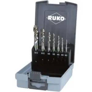 Comparateur de prix : RUKO Jeu de tarauds DIN 371/376 C - M3 à M12 - 7 unités