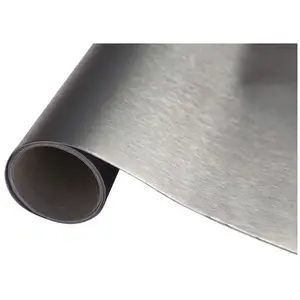 D-C-FIX - Adhésif rouleau metallic platino acier 1.5mx45cm pas cher