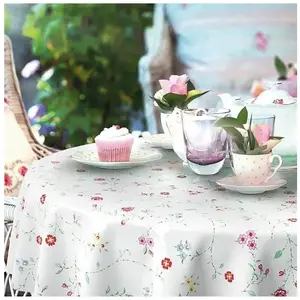 Comparateur de prix : D-C-TABLE Nappe ronde Manhattan Bella crème - 150 cm