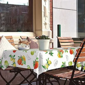 Comparateur de prix : D-C-TABLE Nappe Toile Ciree Ronde Manhattan Citronella 150cm