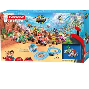 Carrera Mario Kart World Mario vs. Yoshi, First Autorennbahn Set