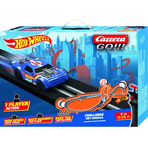 Coffret Carrera Challenge - Hot Wheels   - Coffret de circuit de voitures  - 20068000 