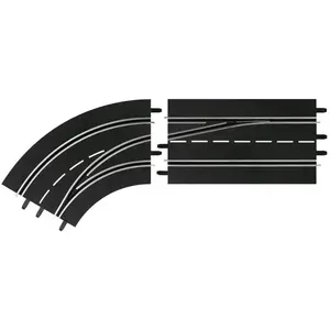 Extension de circuit carrera : Courbe de changement de voie gauche 1:24 pas cher