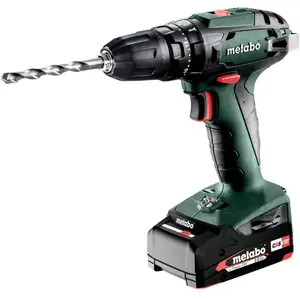 Comparateur de prix : Metabo Perceuse-visseuse à percussion sans fil SB 18, 2x 2,0 Ah + chargeur en metaBOX 145