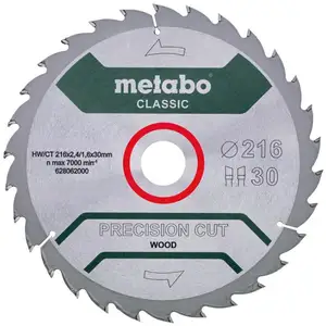 Comparateur de prix : Metabo - lame de scie circulaire hw/ct 216 X 30, 30 WZ 22 °C, 628062000