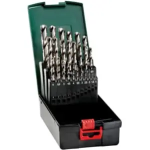 Coffret de forets HSS-G, 25 pièces metabo pas cher