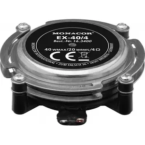 Excitateur audio/résonateur Monacor EX-40/4, 20 W, 4 ohms pas cher