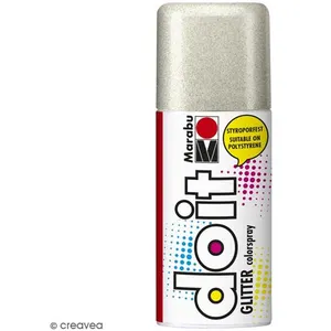 Comparateur de prix : Peinture en bombe - MARABU - DO IT - 150 ml - Argent pailleté n°582 - Acrylique brillant