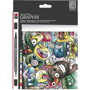 Comparateur de prix : Marabu Mega Mash Ensemble de 12 Stylos/Marqueurs de Couleur Aquarelle