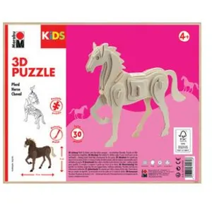 Comparateur de prix : Marabu KiDS Puzzle 3D 'Cheval', 30 pièces