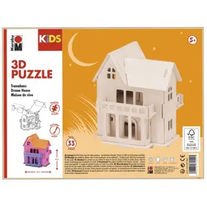 Marabu KiDS Puzzle 3D 'Maison de rêve', 33 pièces pas cher