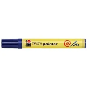 Marqueur textil painter tracé 2-4 mm bleu foncé marabu 011703053 pas cher