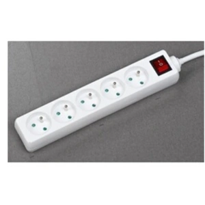 Comparateur de prix : Bloc ménager - GAO - 5 prises - Avec interrupteur, câble 1,4m, protect...