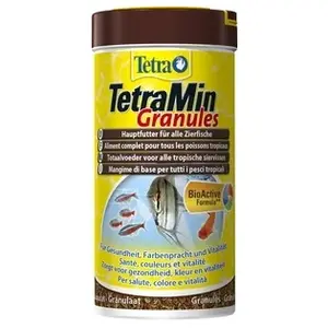 Comparateur de prix : Min Granules alimentation pour poissons d'ornement 100g/250ml Tetra