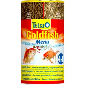 Comparateur de prix : Aliments poissons rouges et eau froide tetra goldfish menu 250ml