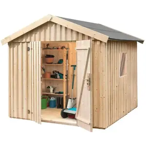 WEKA Abri de jardin 277x286x230 cm en bois naturel pas cher
