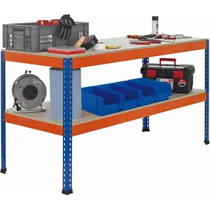 Schulte Lagertechnik, Établi, Table de travail Z1 (77.30 cm, 245 cm)