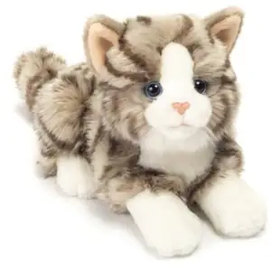 Teddy HERMANN® Peluche Chat Herman tigré 20 cm pas cher