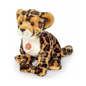 Peluche jaguar assis Hermann Teddy 27 cm pas cher