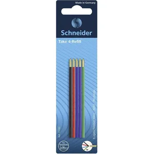 Schneider - Kugelschreiber Mine Take 4-Refill sortiert 5Stück pas cher