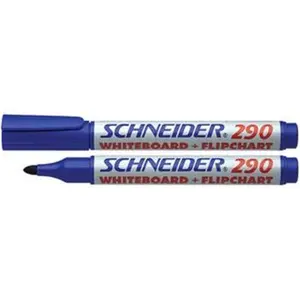 SCHNEIDER - 290 marqueurs Whiteboard & Flipchart, rougeVendu parfnac