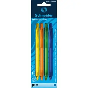 Comparateur de prix : Schneider Blister de 4 stylos bille assortis Fave