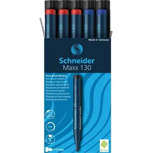 Schneider Boîte 10 Marqueur permanent Maxx 130 assorti pas cher