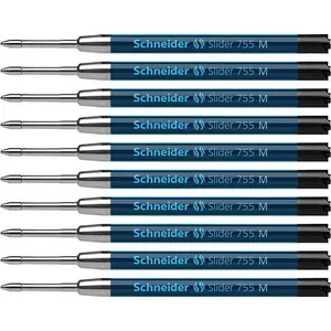 Comparateur de prix : SCHNEIDER Lot de 2 Recharges Slider 755 Pointe Moyenne Noir
