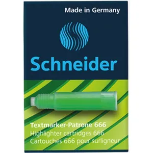 SCHNEIDER - station de recharge SCHNEIDER 666, pour surligneurs, vert pas cher
