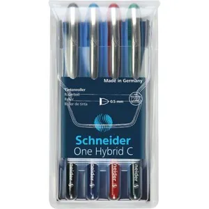 Schneider Roller à encre One Hybrid C Pte Conique 05 Pochette 4 assorti pas cher