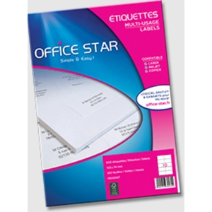 Comparateur de prix : Office Star Products Ave B/200 Etq Multiusa 210x148.5 Os43655