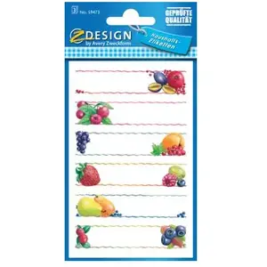 AVERY Zweckform Haushaltsetiketten 59693 Obstreihe 3 Bogen pas cher