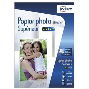 Comparateur de prix : Papier photo AVERY 50 Photos brillantes 10x15 230g/m² TU
