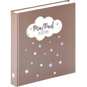 Comparateur de prix : Walther Album photo de naissance Magical - 30,5 x 28 cm - Taupe